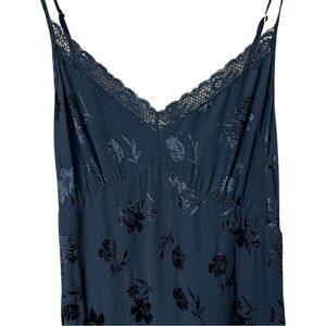 Saltwater Luxe textured floral Maxi Slip Dress